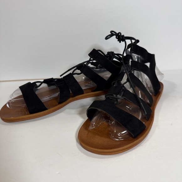 Rouge black‎ Suede sandal size 7 - Picture 1 of 3
